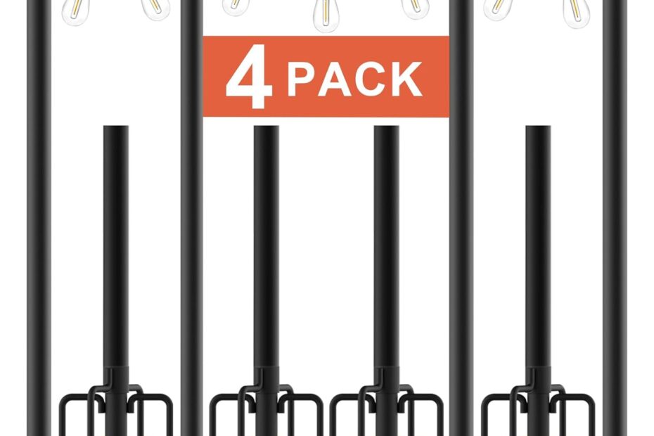Illuminate Your Outdoors: Review of 10Ft String Light Poles for Perfect Ambiance