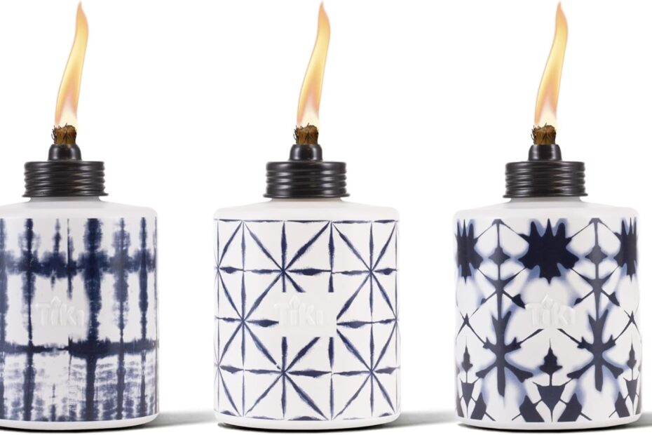 Illuminate Your Outdoors: Review of 3-Pack Glass Tie-Dye Tabletop Torches