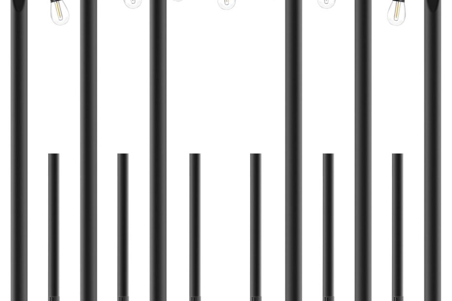 Illuminate Your Outdoors: Review of 6 Pack Heavy Duty Metal String Light Poles