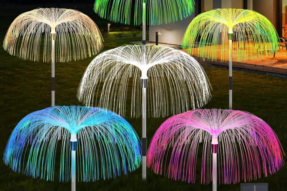 Illuminate Your Outdoors: Review of 7-Color Changing Solar Jellyfish Lights!