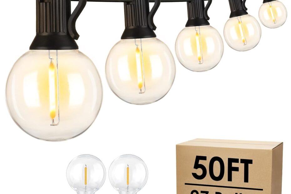 Illuminate Your Outdoors: Review of Mlambert 50Ft LED String Lights