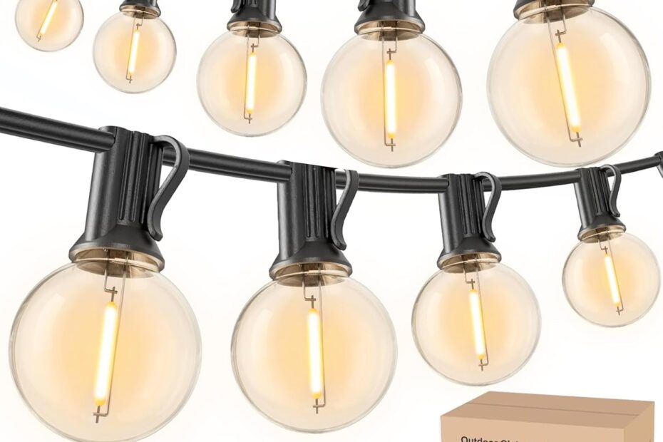 Illuminate Your Outdoors: Top Picks for 25ft G40 LED Patio String Lights!