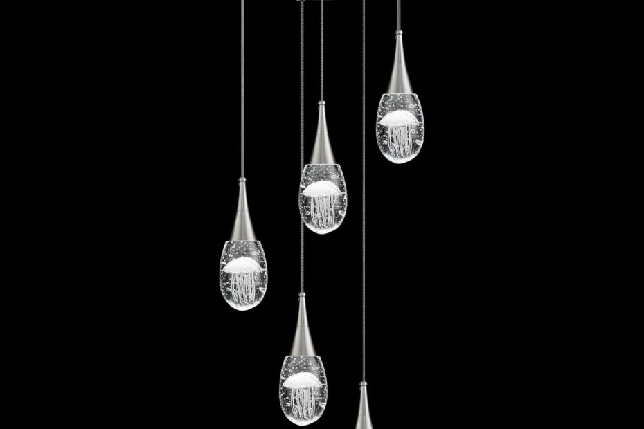 Illuminate Your Space: A Review of the 5-Light Dimmable Pendant Chandelier