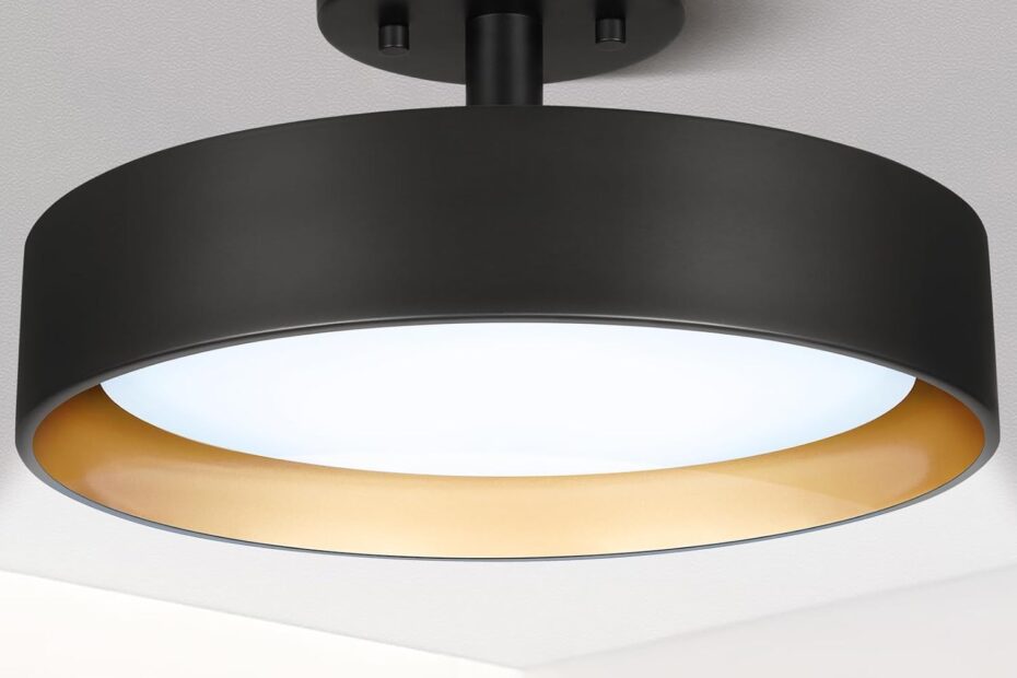 Illuminate Your Space: A Review of the SunRider Industrial Semi Flush Mount LED Ceiling Light