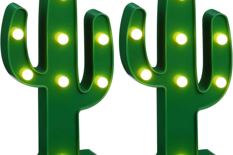 Illuminate Your Space: Discover the Riakrum LED Cactus Night Light for Festive Decor!