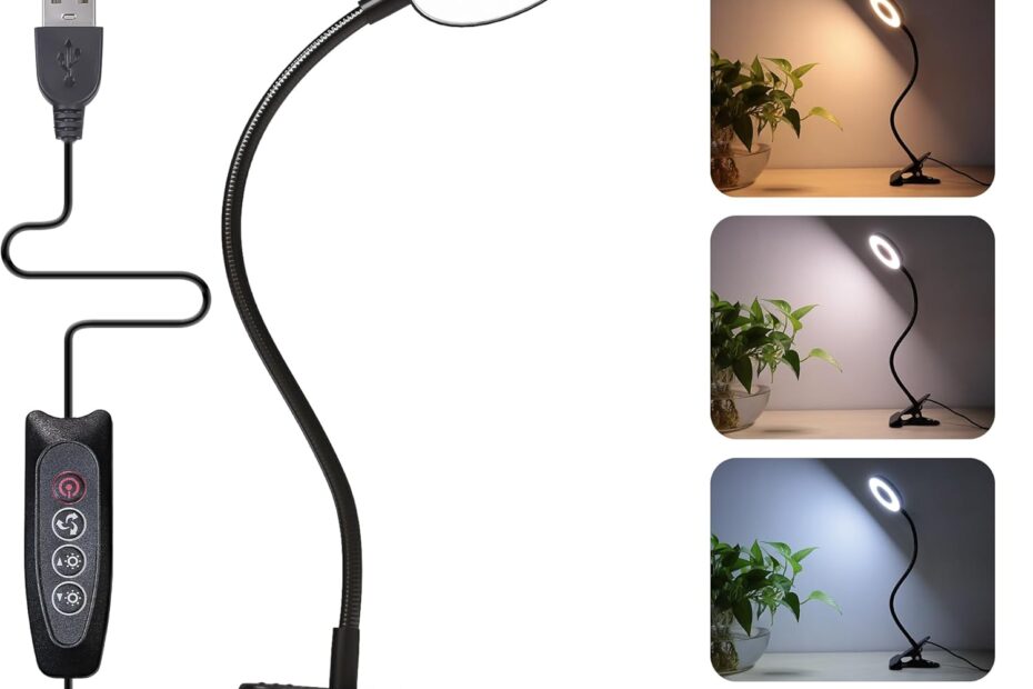 Illuminate Your Space: Foneso Clip-On Desk Lamp Review