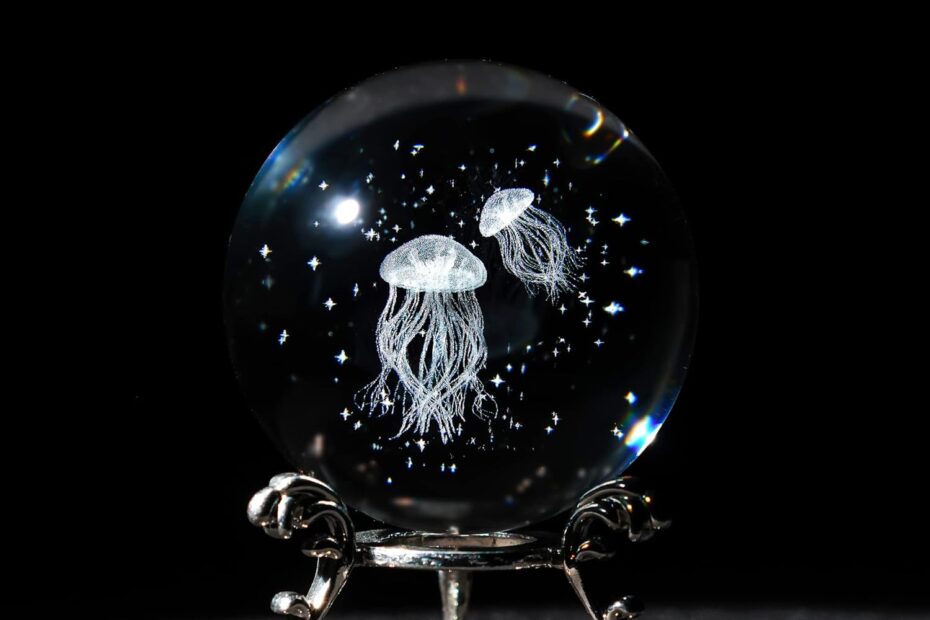 Illuminate Your Space: HDCRYSTALGIFTS 3D Laser Engraved Jellyfish Decor Review
