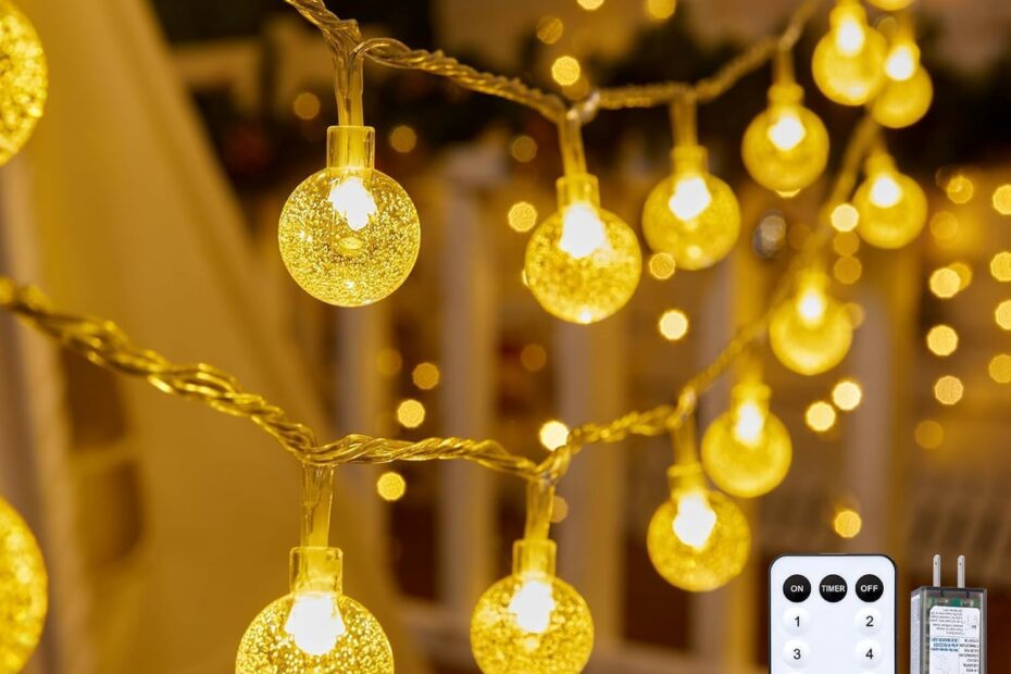 Illuminate Your Space: Minetom 33ft Crystal Globe String Lights Review