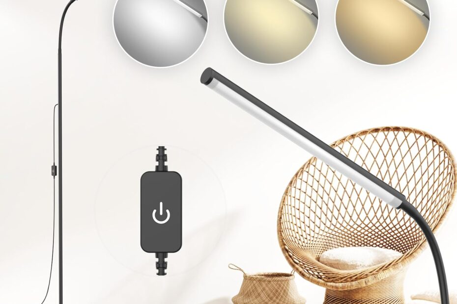 Illuminate Your Space: Review of the 15W Touch Control Gooseneck Floor Lamp