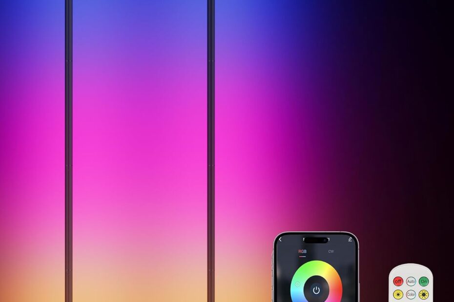 Illuminate Your Space: Review of the 2PCS RGB Smart Floor Lamp with Music Sync & DIY Colors