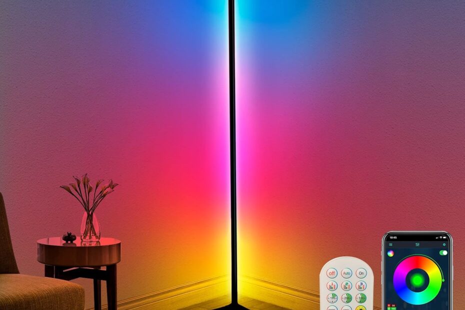 Illuminate Your Space: Review of the 65” RGB Color Changing Floor Lamp with Music Sync