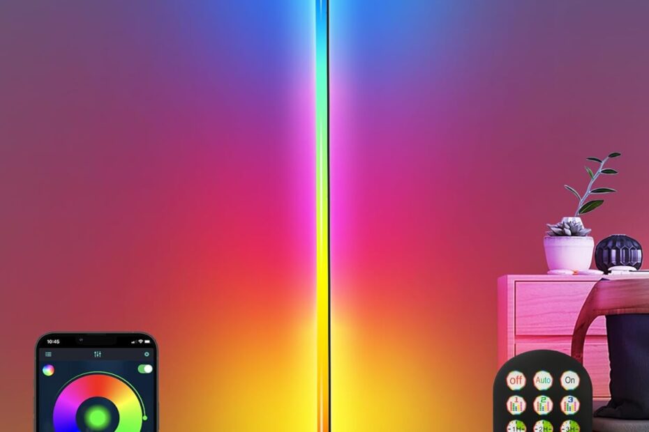 Illuminate Your Space: Review of the 70" Smart RGBW LED Corner Floor Lamp