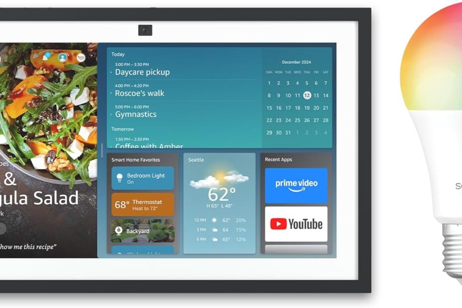 Illuminate Your Space: Review of the Amazon Echo Show 15 with Sengled Smart Light Bulb Bundle