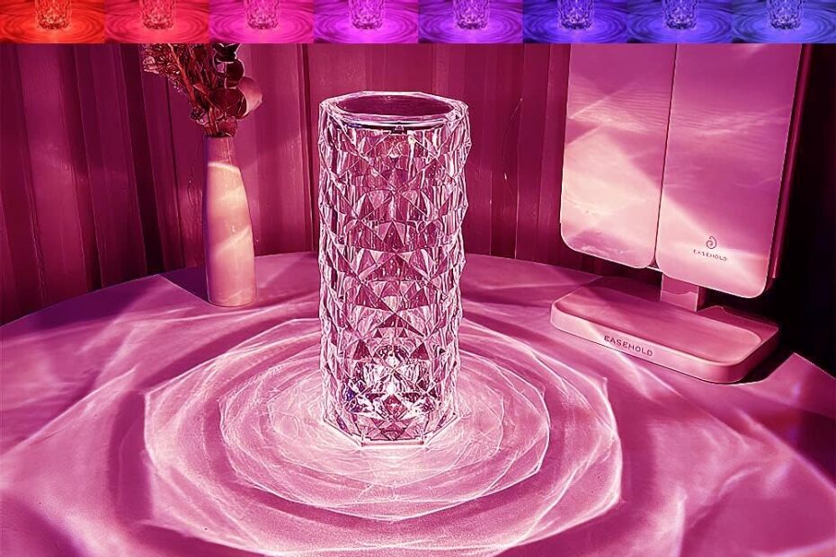 Illuminate Your Space: Review of the Crystal RGB Rose Diamond Touch Lamp