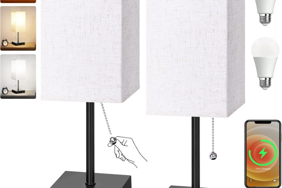 Illuminate Your Space: Review of the Stylish Table Lamp Set with Versatile Lighting Options