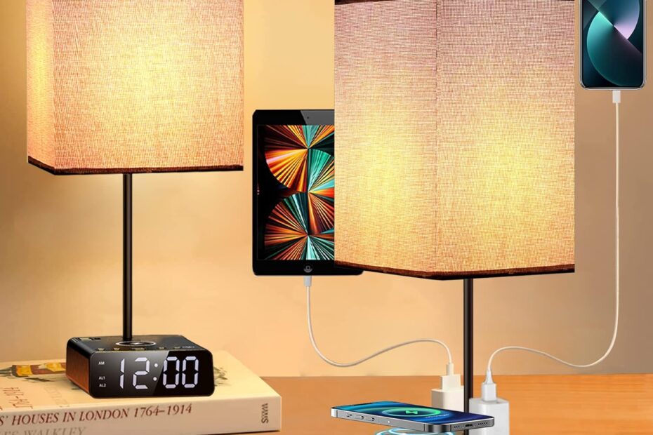Illuminate Your Space: Review of the Touch Bedside Table Lamps with Wireless Charging!