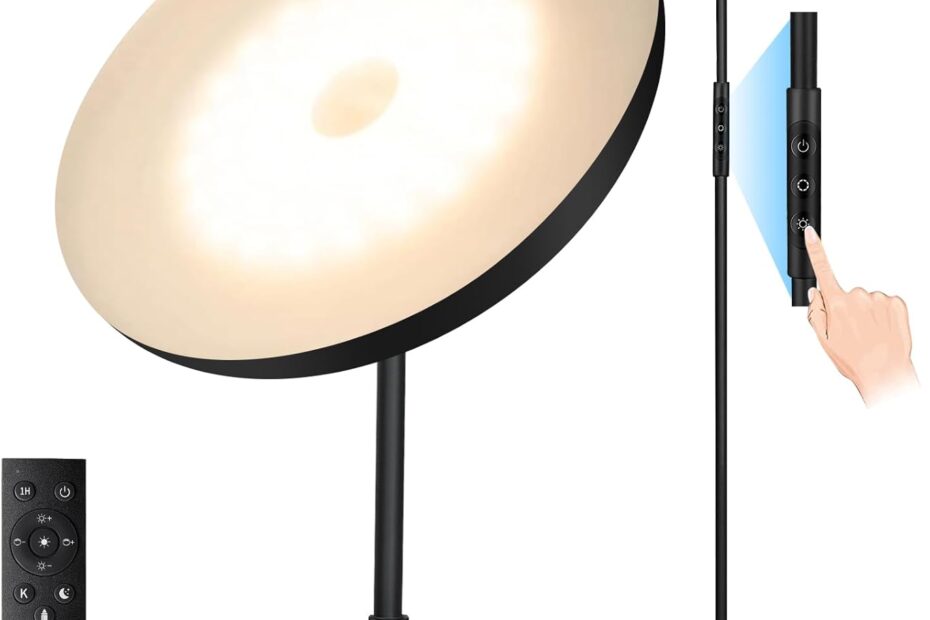 Illuminate Your Space: Review of the Upgraded 40W Torchiere LED Floor Lamp