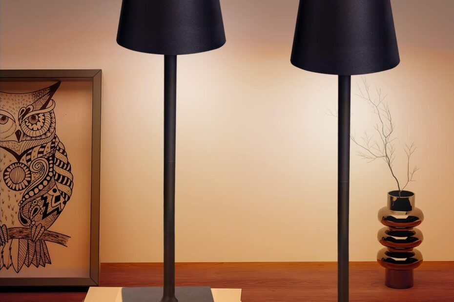 Illuminate Your Space: Review of the Versatile 2 Pack Cordless Table Lamps!