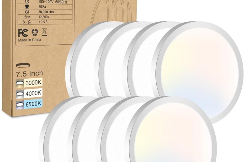 Illuminate Your Space: The 8PACK LED Flush Mount Ceiling Light Review