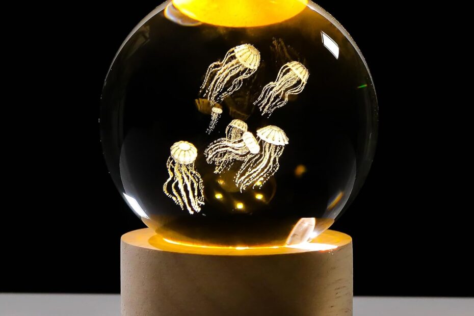 Illuminate Your Space: The Enchanting 3D Jellyfish Crystal Ball Gift