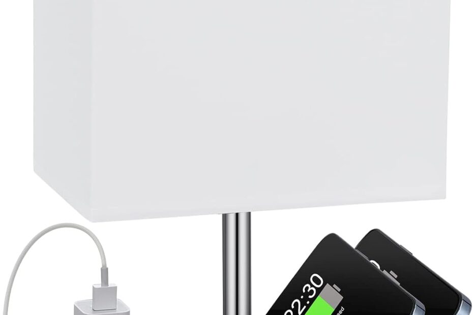 Illuminate Your Space: The Kakanuo Dimmable Table Lamp with USB Ports and Stands