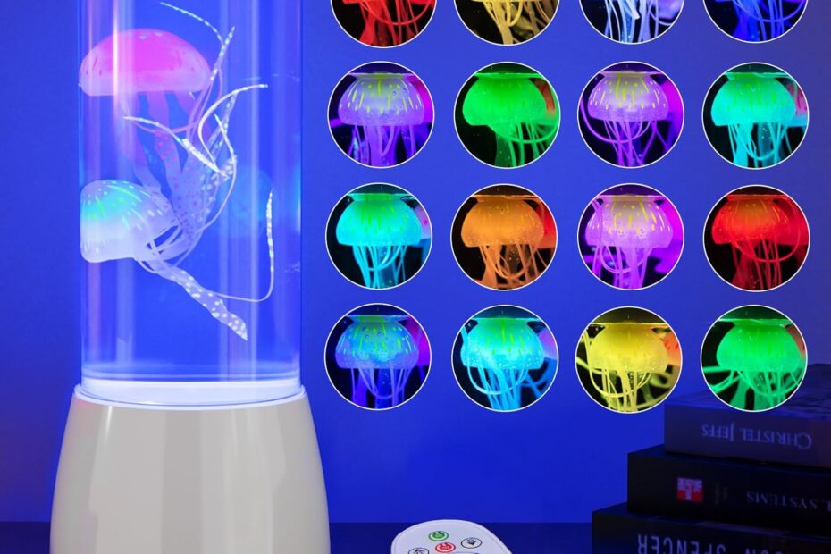 Illuminate Your Space: The ROSHWEY Jellyfish Lamp – A 16-Color Mood Light for All Ages!