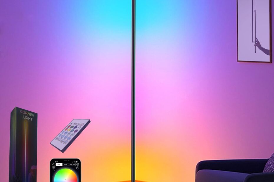 Illuminate Your Space: The Smart RGB LED Corner Floor Lamp Review