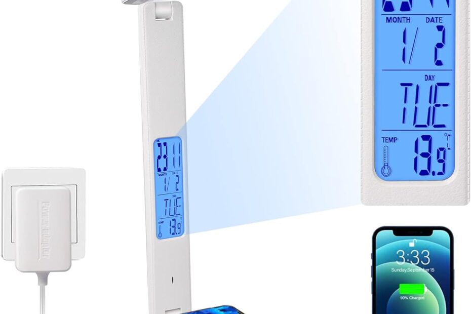 Illuminate Your Space: The Ultimate LED Desk Lamp with Wireless Charging and Smart Features