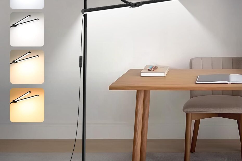 Illuminate Your Space: The Ultimate Review of the 15W LED Floor Lamp with Double Head