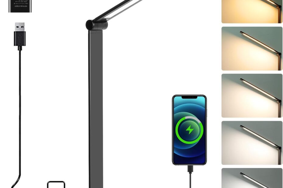 Illuminate Your Workspace: A Review of the Touch-Control LED Desk Lamp with USB Ports