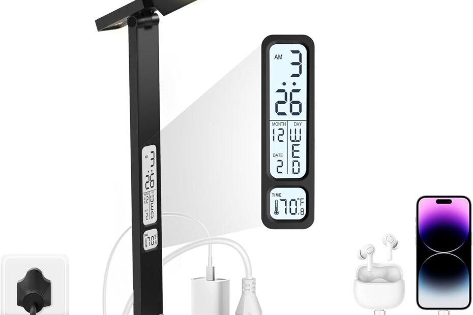 Illuminate Your Workspace: Infiway Desk Lamp Review with USB Charging Magic!