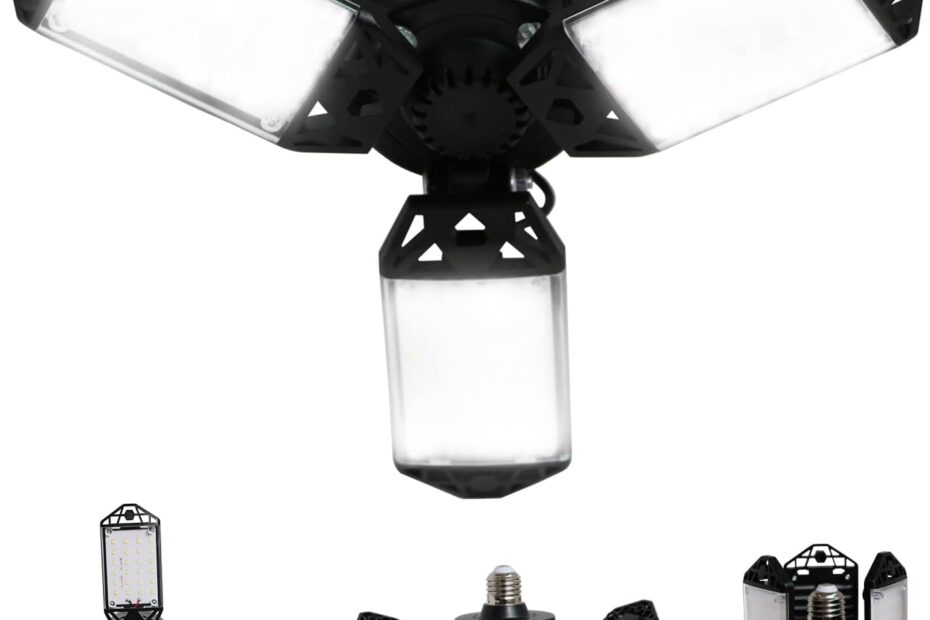 Illuminate Your Workspace: Review of the 80W LED Garage Light with Adjustable Panels