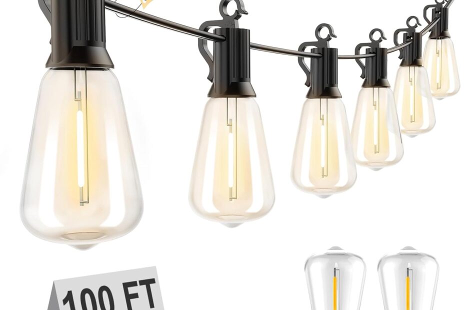 Light Up Your Outdoor Gatherings: A Review of Brightown 100FT String Lights