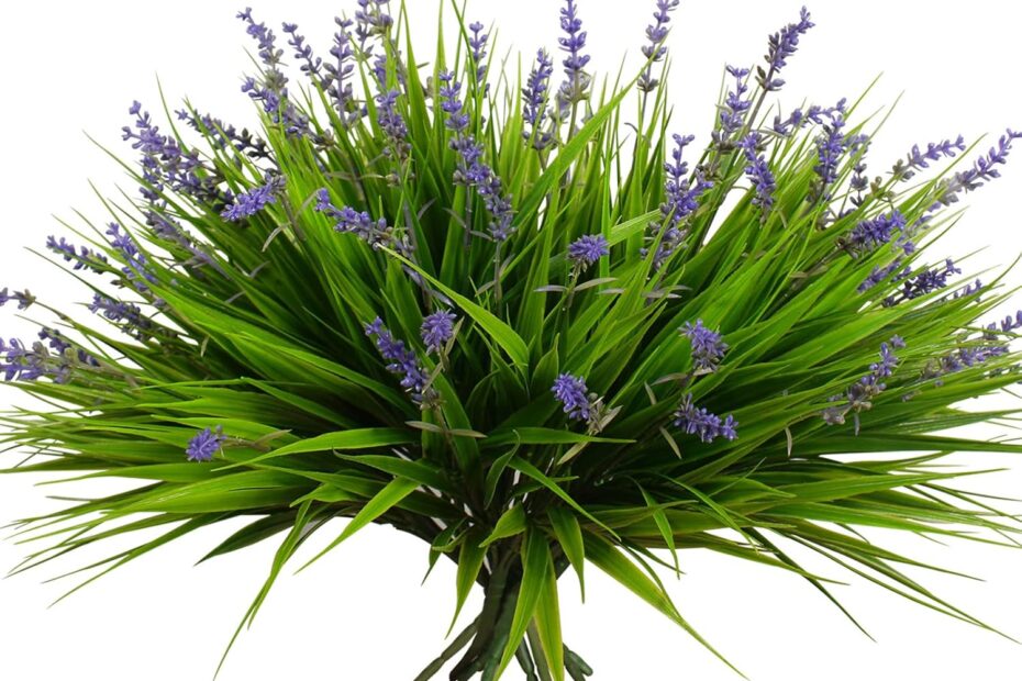 Lush Greenery: Review of 12 Bundles UV Resistant Artificial Monkey Grass with Flowers for Outdoor Decor