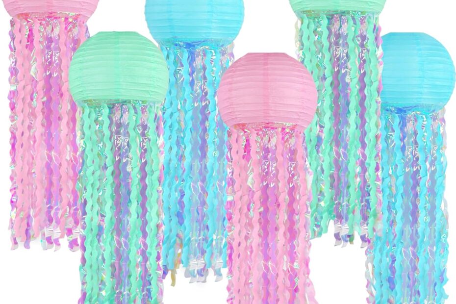 Make a Splash with MEIWUITE Jellyfish Lanterns: Perfect Ocean-Themed Party Decor!