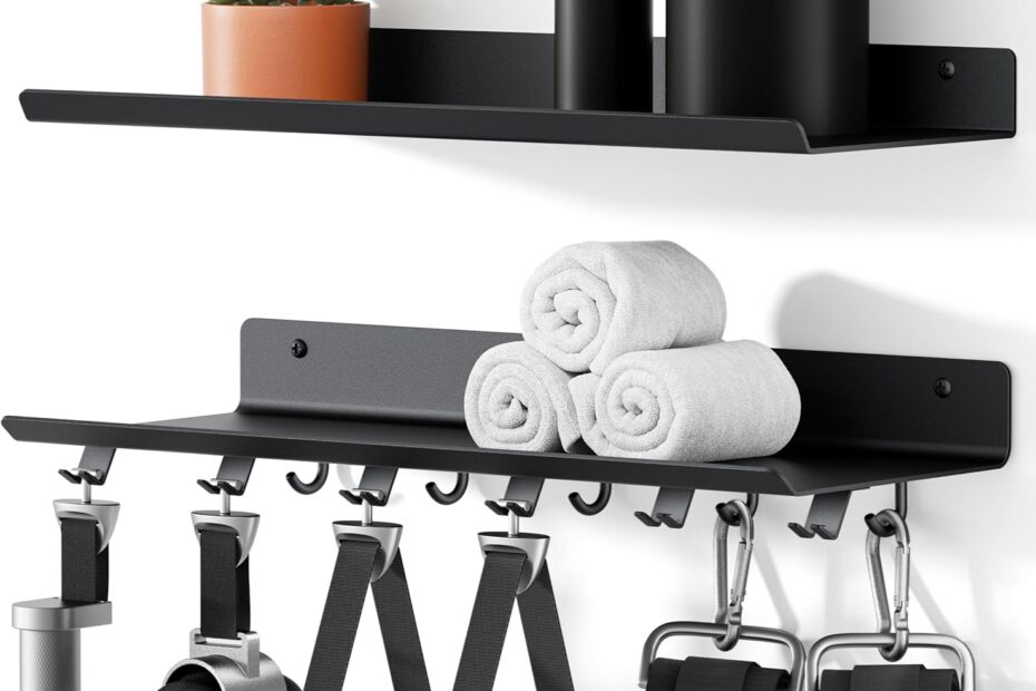 Maximize Your Space: The Ultimate 2-Tier Floating Shelf for Home Gym Organization