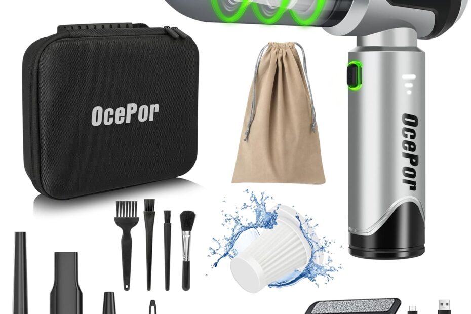 OcePor Cordless Car Vacuum: The Ultimate Solution for Quick Cleanups!