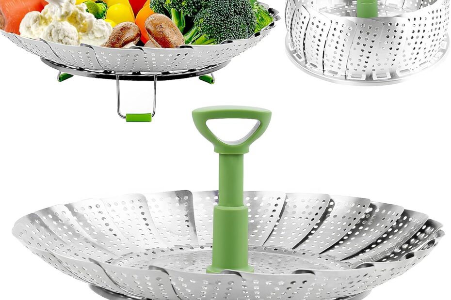 Perfectly Steamed Veggies: Discover the Consevisen Stainless Steel Steamer Basket!