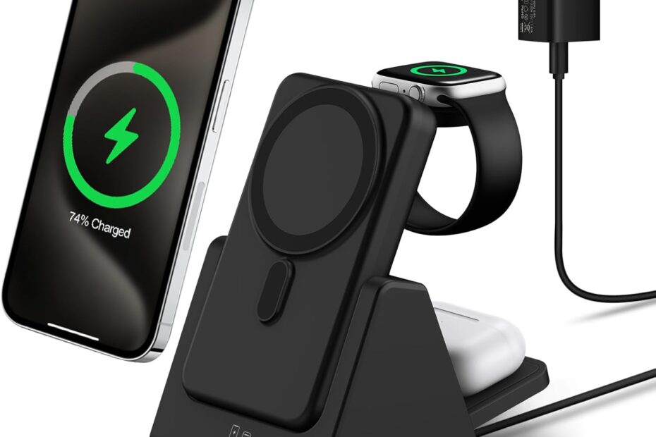 Power Up Anywhere: The Ultimate 3-in-1 Mag-Safe Wireless Charging Station Review