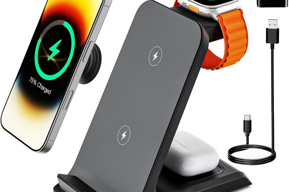 Power Up Effortlessly: The Ultimate 3 in 1 Wireless Charger for Your Apple Devices