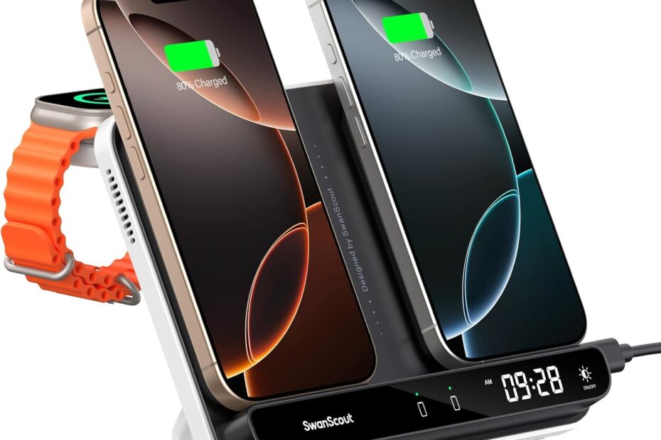Power Up: The Ultimate Dual Wireless Charger for Your Apple Devices!