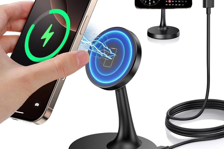 Power Up with Ease: The Ultimate Magnetic Wireless Charger for Your iPhone!