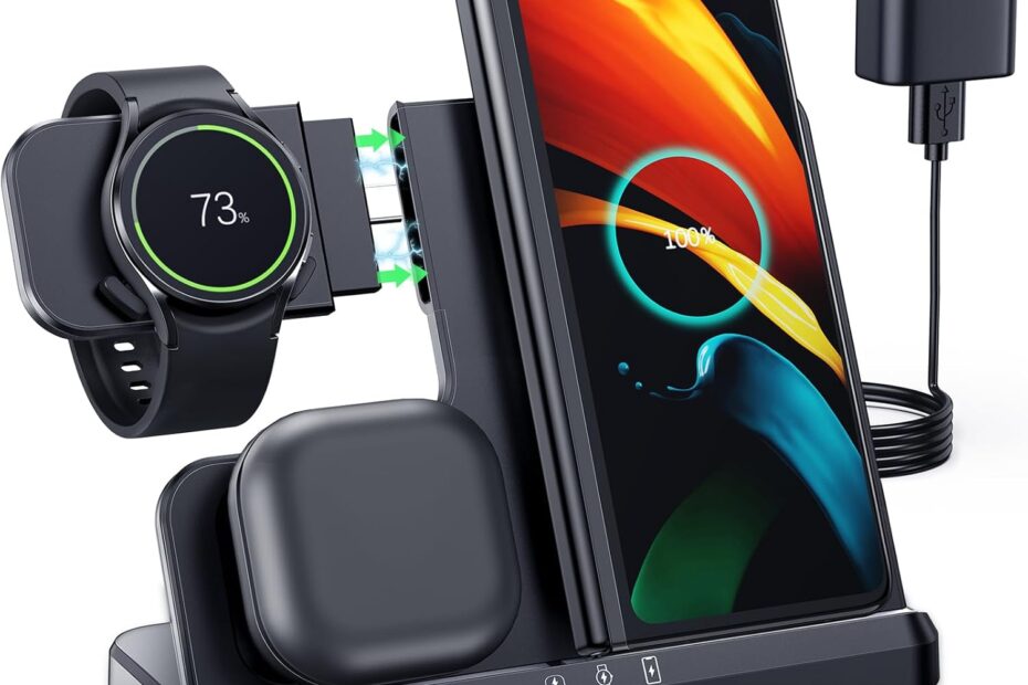 Power Up Your Devices: The Ultimate LK 3-in-1 Wireless Charger for Samsung!
