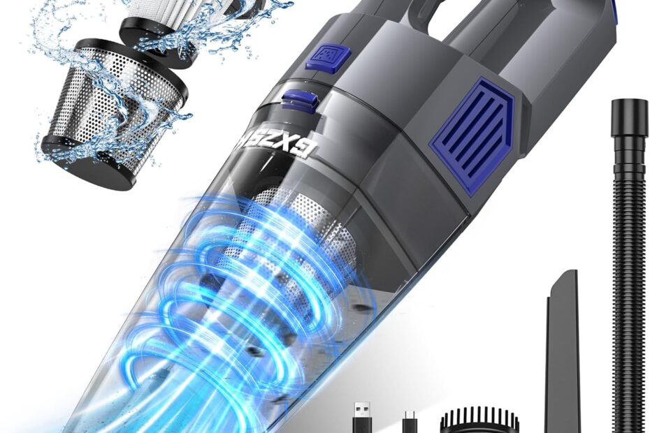 Powerful & Portable: The Ultimate Cordless Handheld Vacuum for Home and Car!