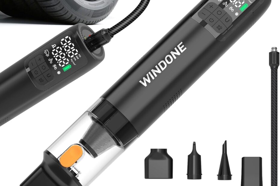 Rev up Your Clean: The Ultimate 2-in-1 Car Vacuum and Tire Inflator Review
