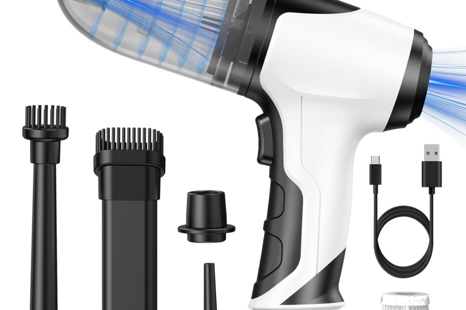 Rev Up Your Clean: The Ultimate 3-in-1 Mini Vacuum Cleaner for Home and Car!