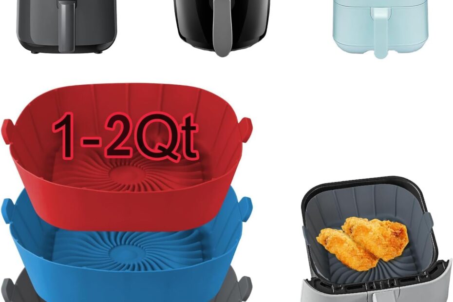 Revolutionize Your Air Frying: Must-Have Silicone Liners for 1-2 Qt Air Fryers!