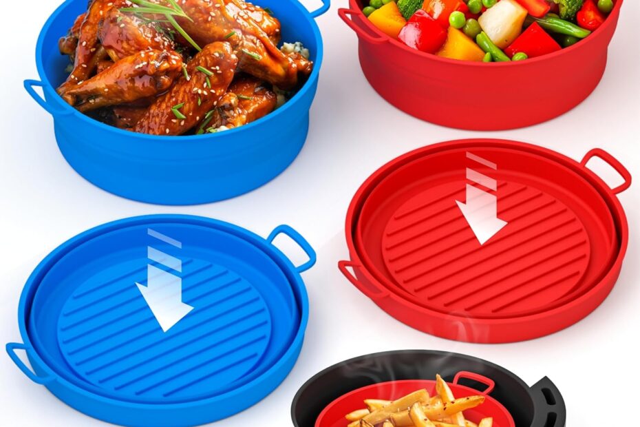 Revolutionize Your Cooking: Collapsible Silicone Air Fryer Basket Liners Review!