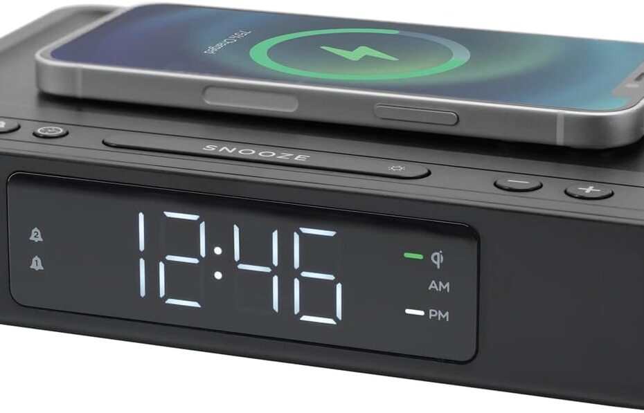 Rise and Shine: The Ultimate Digital Alarm Clock with Qi Charging