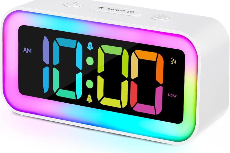 Rise and Shine: Unveiling the Cadmos Loud Alarm Clock with Vibrant RGB Night Light